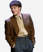 The Tonight Show Starring Jimmy Fallon Charlie Heaton Brown Blazer