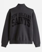 Abercrombie New Orleans Saints 2026 Grey Half-Zip Sweatshirt