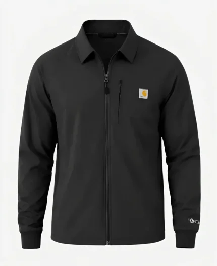Unisex Carhartt Force Cross-Flex 2026 Lightweight Scrub Black Jacket