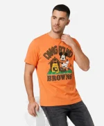 Unisex Cleveland Browns x Mickey Mouse Homage Orange T-Shirt
