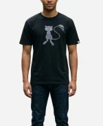 Unisex Fragment x Pokémon Mew Black Print T-Shirt