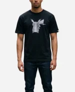 Unisex Fragment x Pokémon 2026 Pikachu Black Print T-Shirt