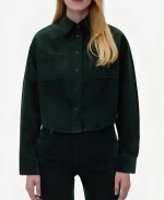 Unisex Gap x Victoria Beckham 2026 Corduroy Green Shirt