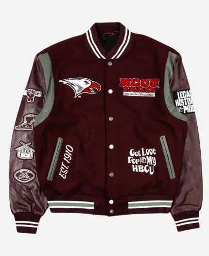 Unisex NCCU Eagles 2026 Motto 3.0 Wool Leather Varsity Jacket