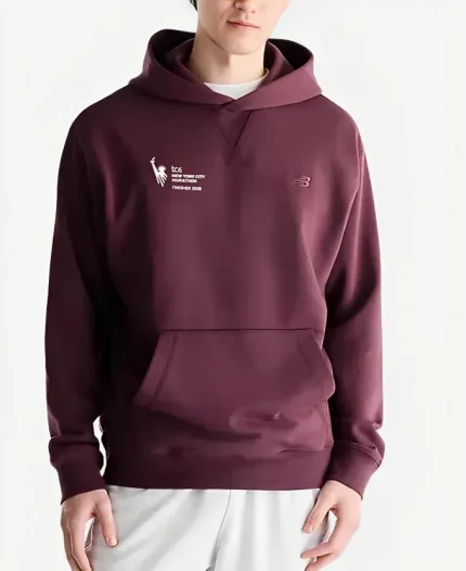Unisex New York City New Balance Marathon 2026 Finisher Athletics Maroon Hoodie