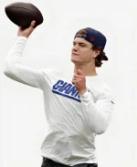 Nike J.J. McCarthy 2026 New York Giants White T-Shirt