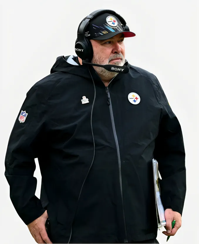 Unisex Nike Mike McCarthy Head Coach Steelers Quarter 2026 Black Jacket Nike Mike McCarthy Steelers Quarter Jacket