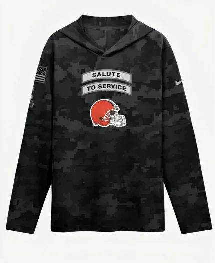 Unisex Nike Todd Monken Cleveland Browns 2026 Salute To Service Hooded T-Shirt