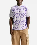 Unisex Nike x One Piece White & Purple Short-Sleeve Jersey