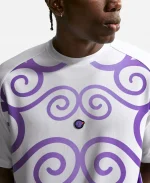 Unisex Nike x One Piece 2026 White & Purple Short-Sleeve Jersey