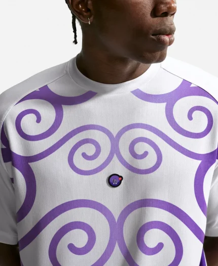 Unisex Nike x One Piece 2026 White & Purple Short-Sleeve Jersey