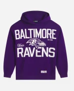 Unisex Off Season Baltimore Ravens Purple Oversized Hoodie