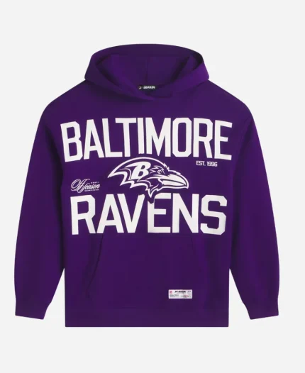 Unisex Off Season Baltimore Ravens Purple Oversized Hoodie