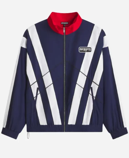 Unisex Off Season New England Patriots Windbreaker Navy Blue Full-Zip Jacket