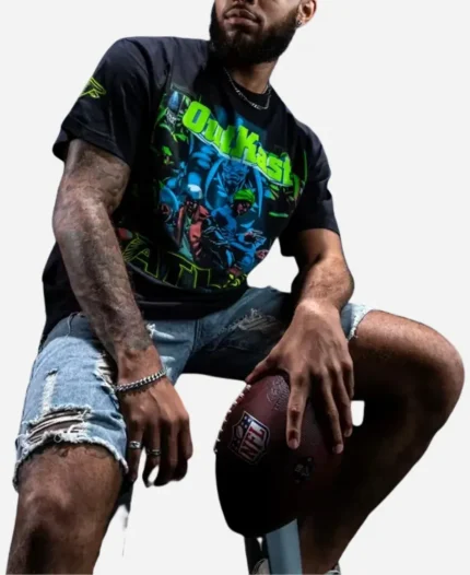 Unisex Outkast x Atlanta Falcons 30th Anniversary ATLiens Album Cover Black T-Shirt