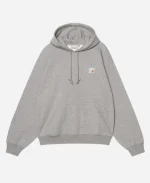 Unisex Patta x Carhartt WIP 2026 Grey Heather Fleece Hooded Sweatshirt