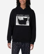 Unisex Playboi Carti Black Cat Black Hoodie