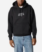 Stussy x Denim Tears New York Fishing Tour 2026 Black Fleece Pullover Hoodie