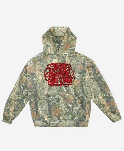 Unisex Zach Bryan Merch With Heaven On Top Tour Camo Fleece  Hoodie