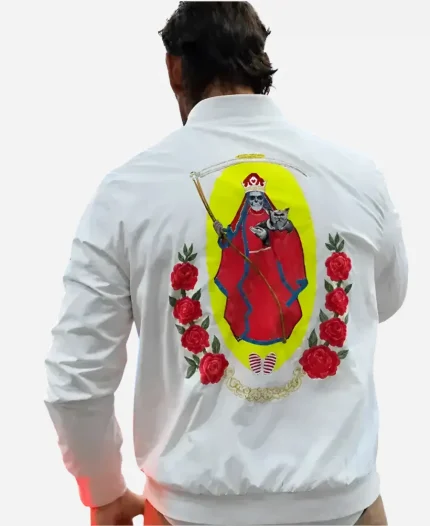 WWE Money in the Bank Punk Chadball White Bomber Jacket