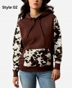 Women's Ariat 2026 Cow Print Hoodie