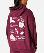 Women’s Hollister Apple Purple Graphic Hoodie