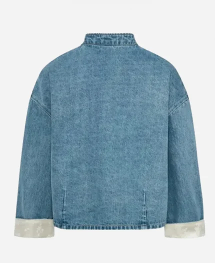 Women’s New Chinese 2026 Light Blue Denim Jacket